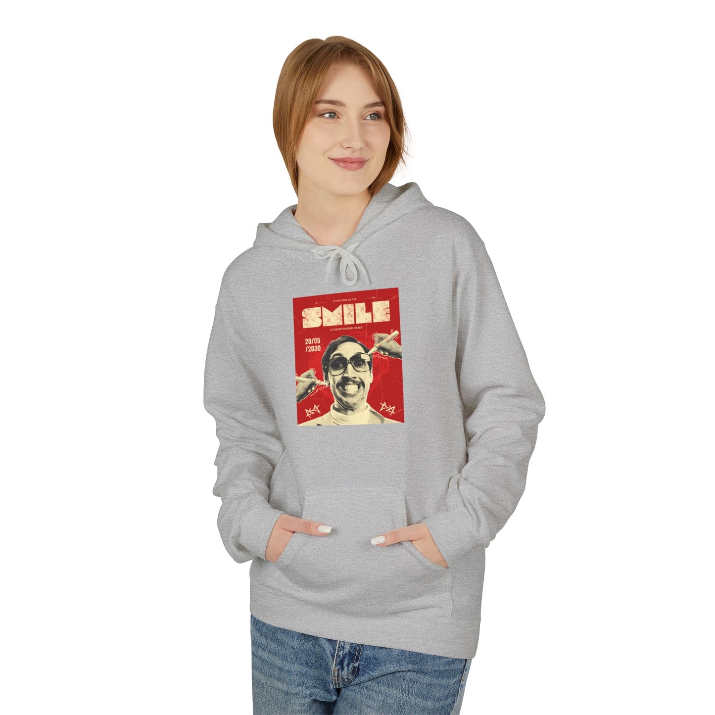 Bold Red Poster Graphic Hoodie | Street Art Edition