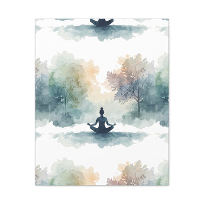 Peace Within Meditation Canvas Wall Art | Eco-Limited