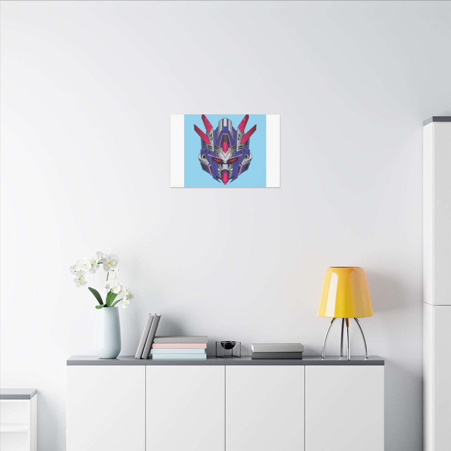 Mecha Warrior Helmet Organic Canvas