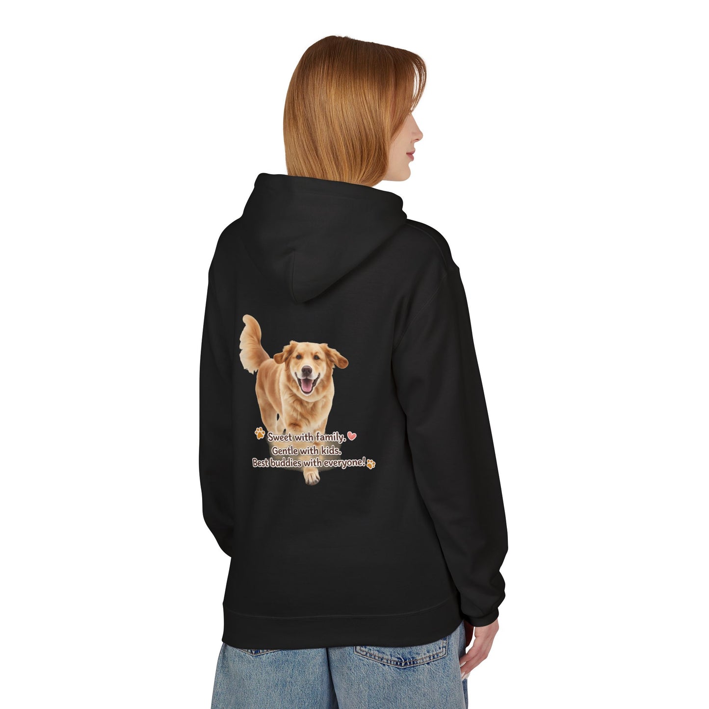 Golden Buddy Character Hoodie | Eco-Limited