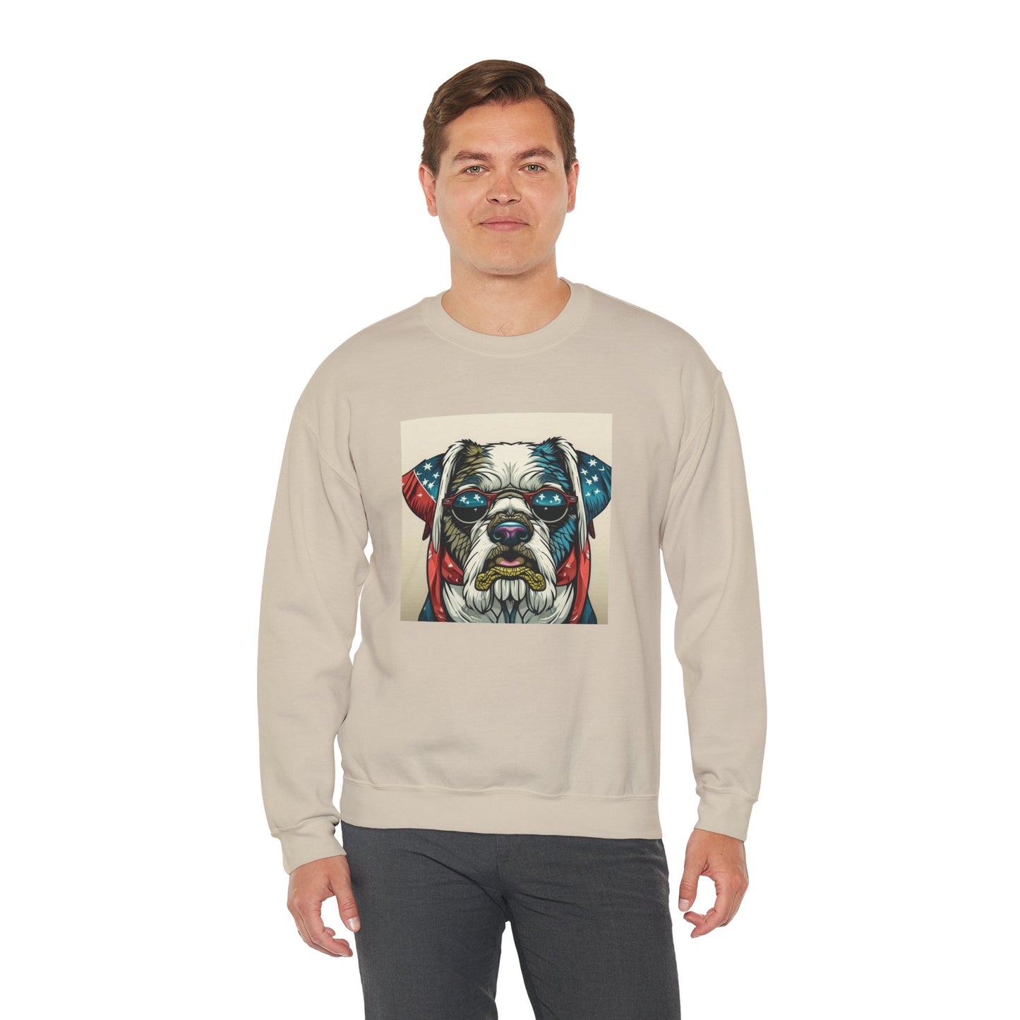 Patriot Dog Portrait Sweatshirt | Eco - Limited