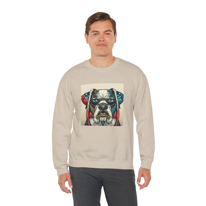 Patriot Dog Portrait Sweatshirt | Eco - Limited
