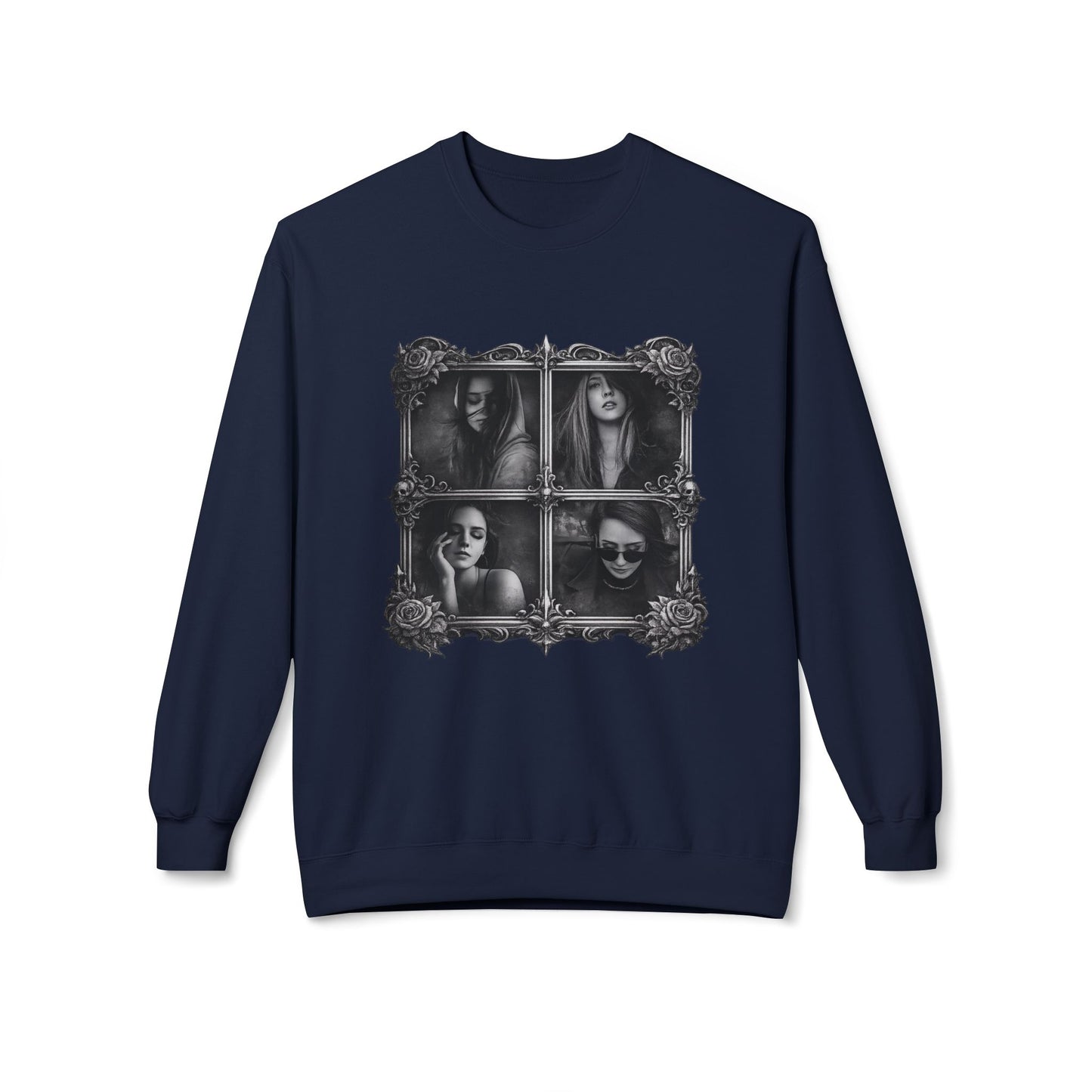 Framed Silence Portrait Sweatshirt | Eco-Limited