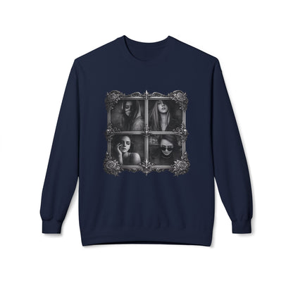 Framed Silence Portrait Sweatshirt | Eco-Limited