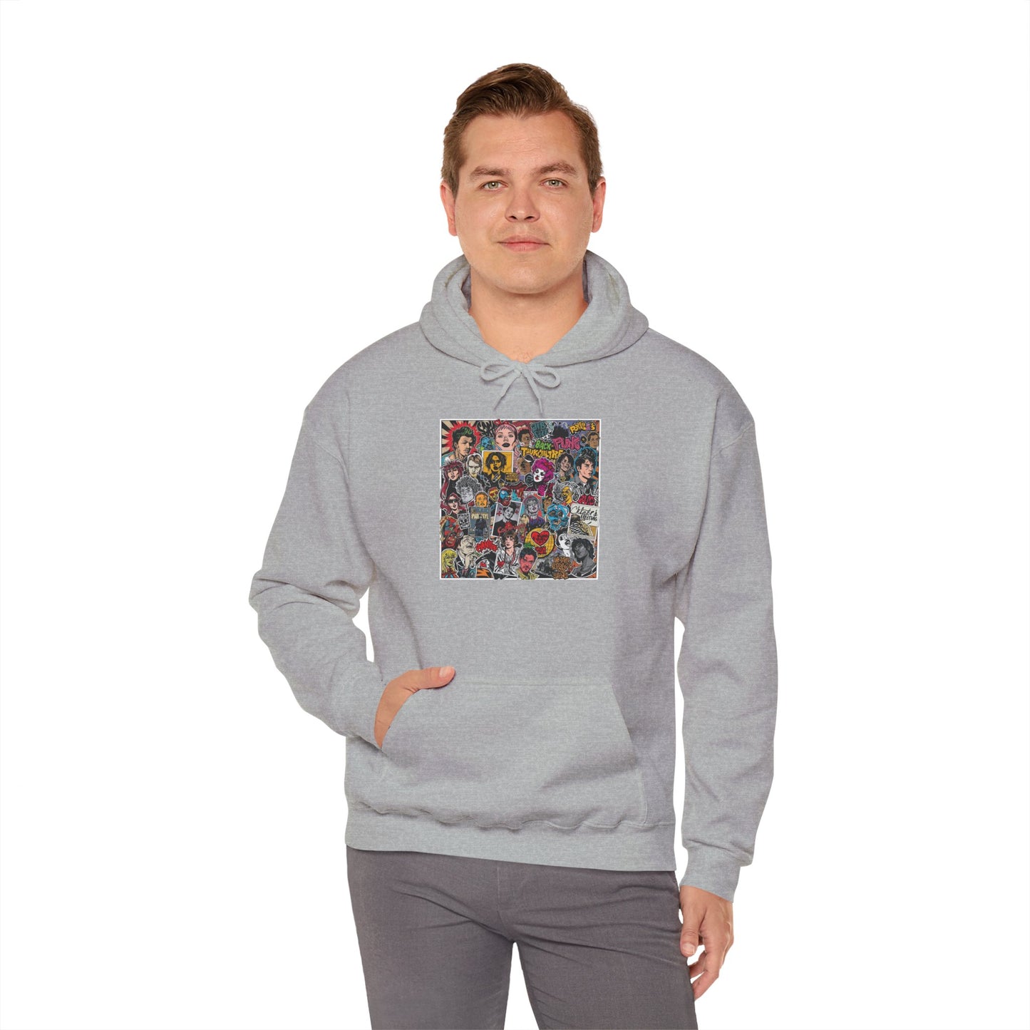 Rock Collage Street Art Hoodie | Eco-Limited
