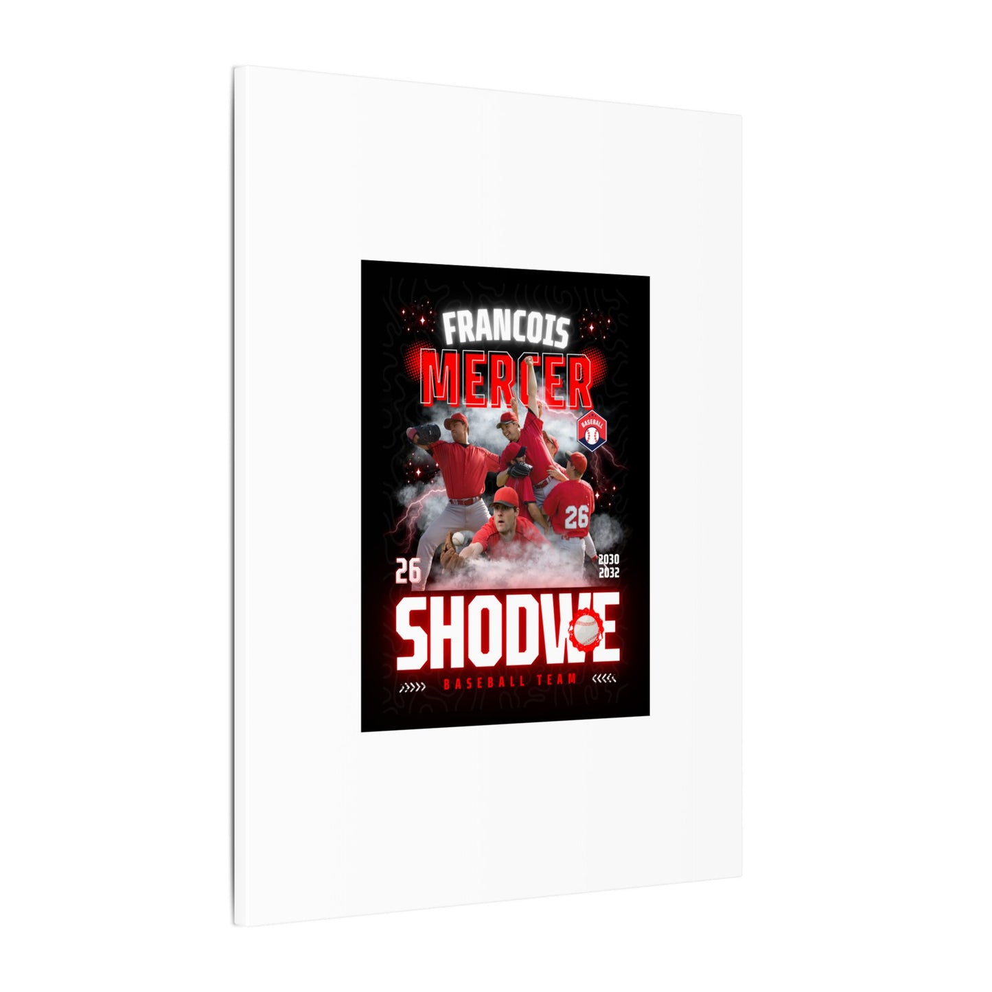 Baseball Team Player Poster