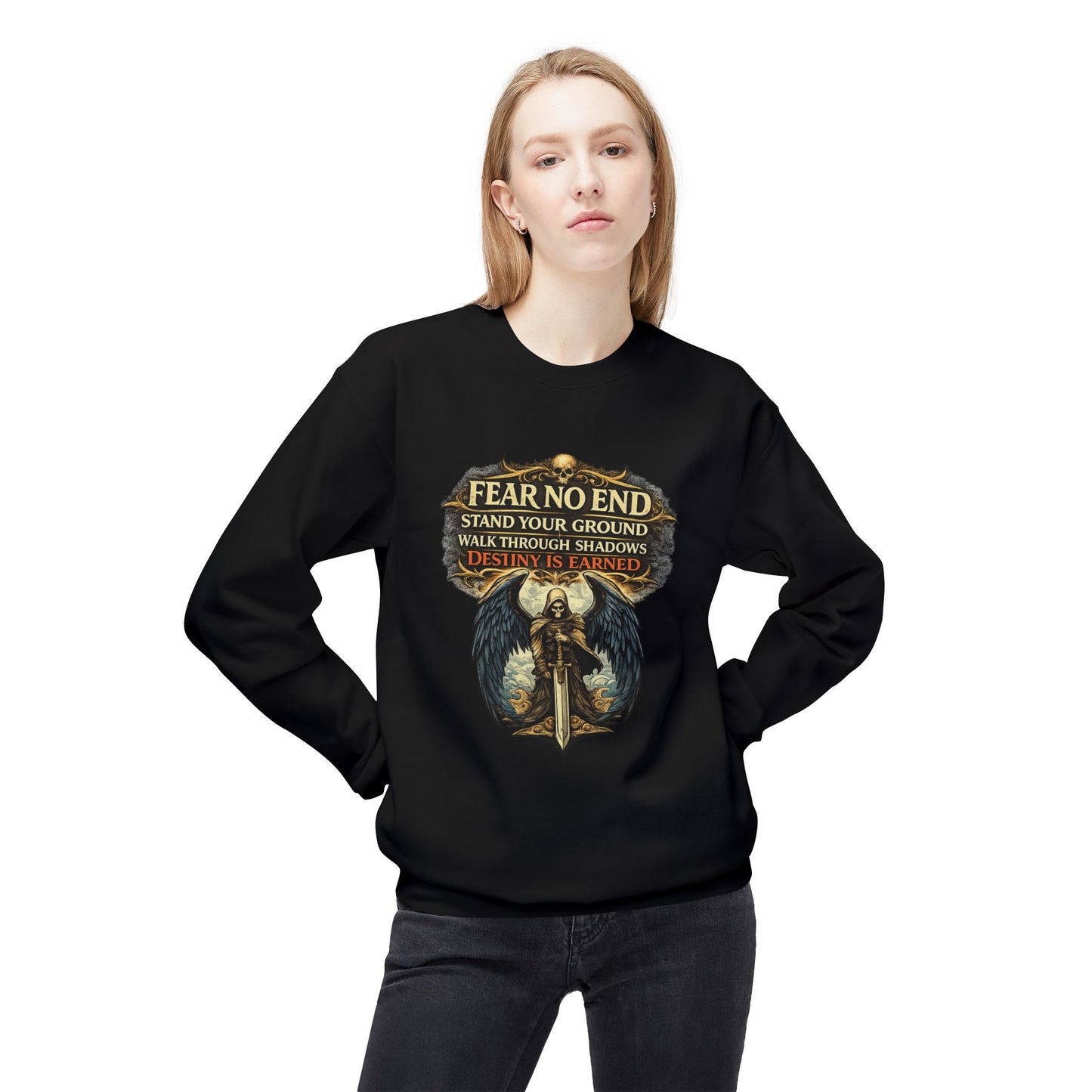 Dark Angel Guardian Graphic Sweater | Eco - Limited