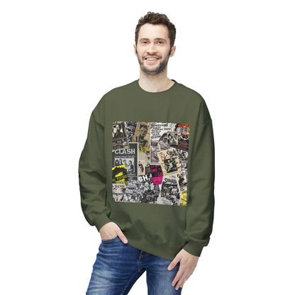Punk Collage Art Graphic Sweatshirt | Eco-Limited