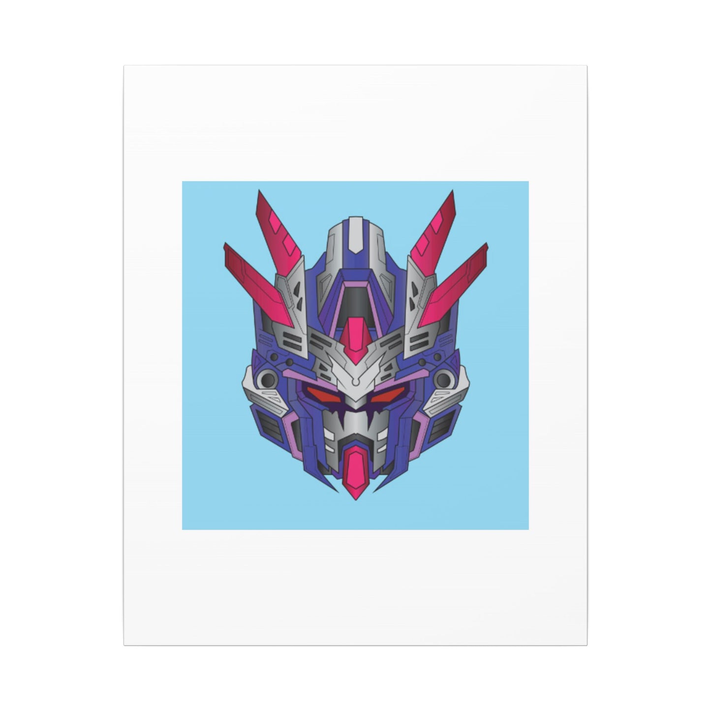 Mecha Warrior Helmet Organic Canvas