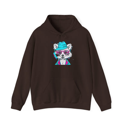 Neon Raccoon Street Art Hoodie | Eco-Limited