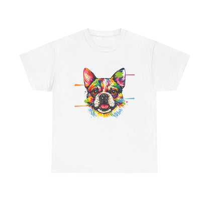 Colorful French Bulldog Art T-Shirt | Eco-Limited