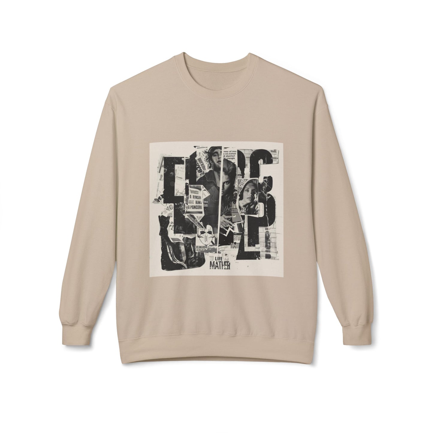 Life Matter Collage Graphic Sweater | Eco - Limited