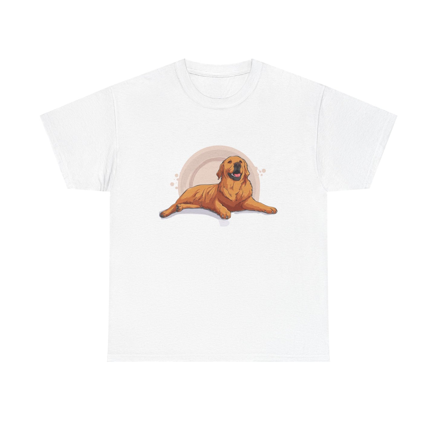 Golden Retriever Graphic Relaxed Tee|Eco-Friendly - Limited
