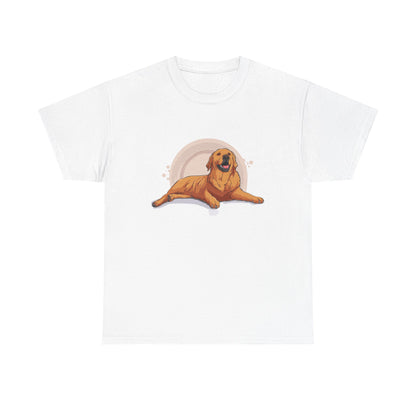 Golden Retriever Graphic Relaxed Tee|Eco-Friendly - Limited