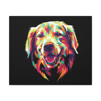 Color Burst Golden Smile Canvas | Eco-Limited