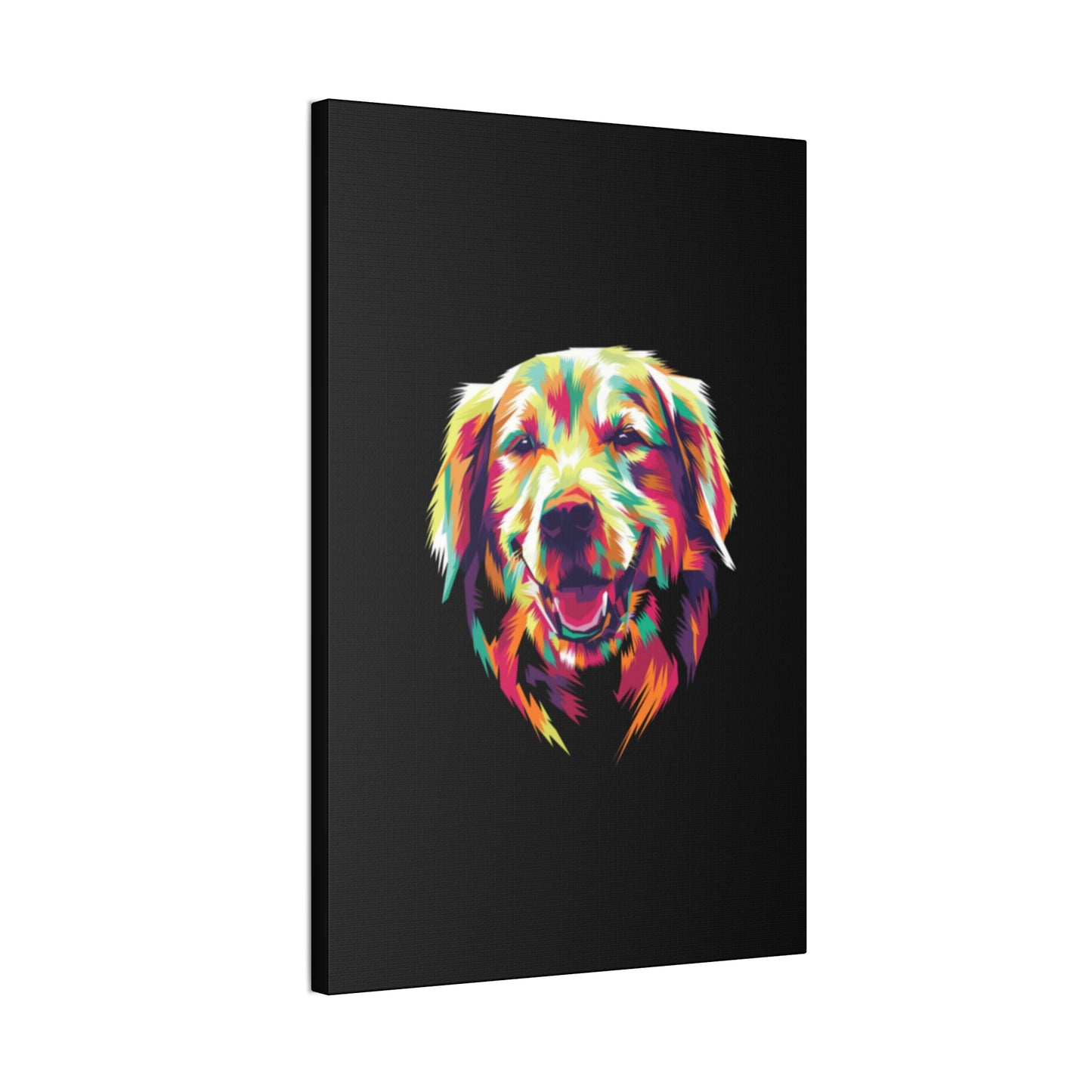 Color Burst Golden Smile Canvas | Eco-Limited