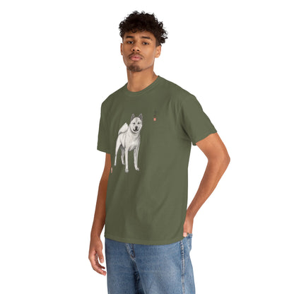 Korean Jindo Ink Illustration T-Shirt | Eco-Limited