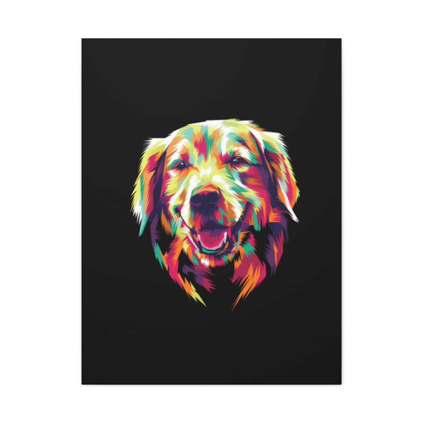 Color Burst Golden Smile Canvas | Eco-Limited