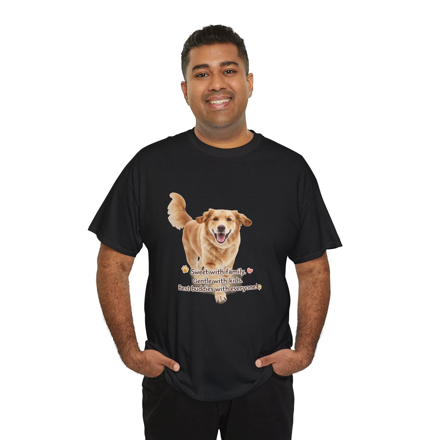 Golden Buddy Character T-Shirt | Eco-Limited