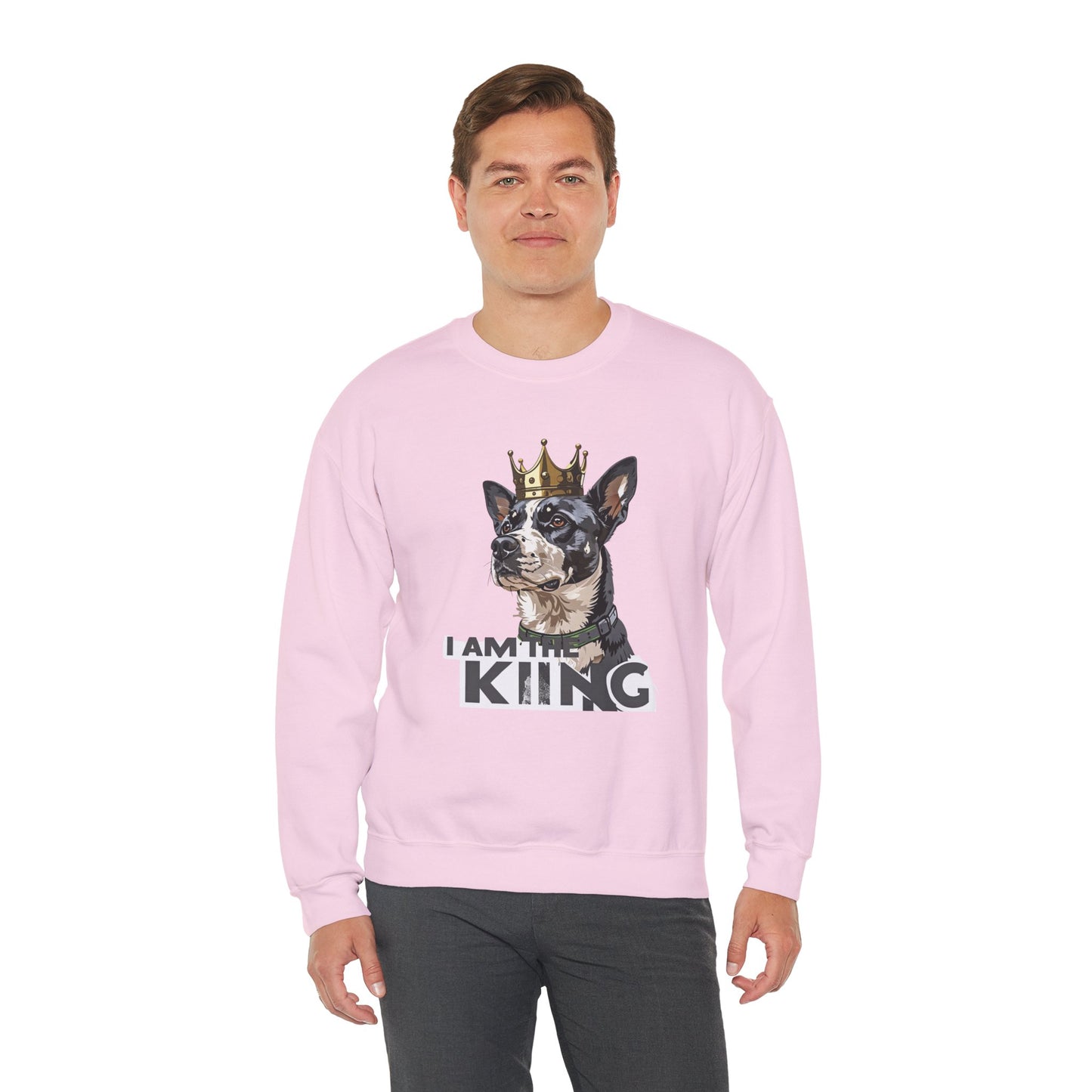 King Dog Crown Art Sweatshirt | Eco-Limited