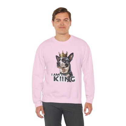 King Dog Crown Art Sweatshirt | Eco-Limited