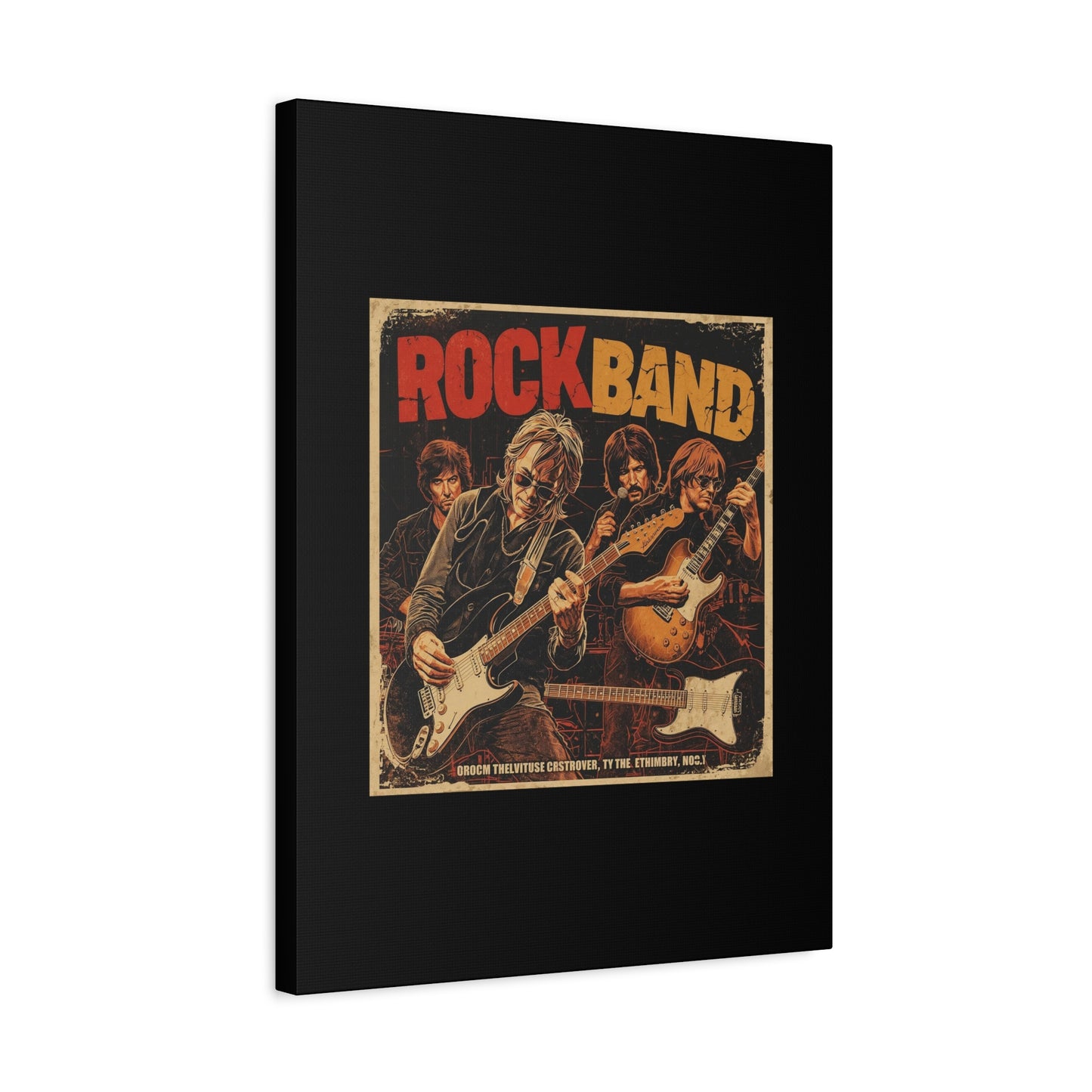 Rock Band Vintage Canvas Wall Art | Eco - Limited