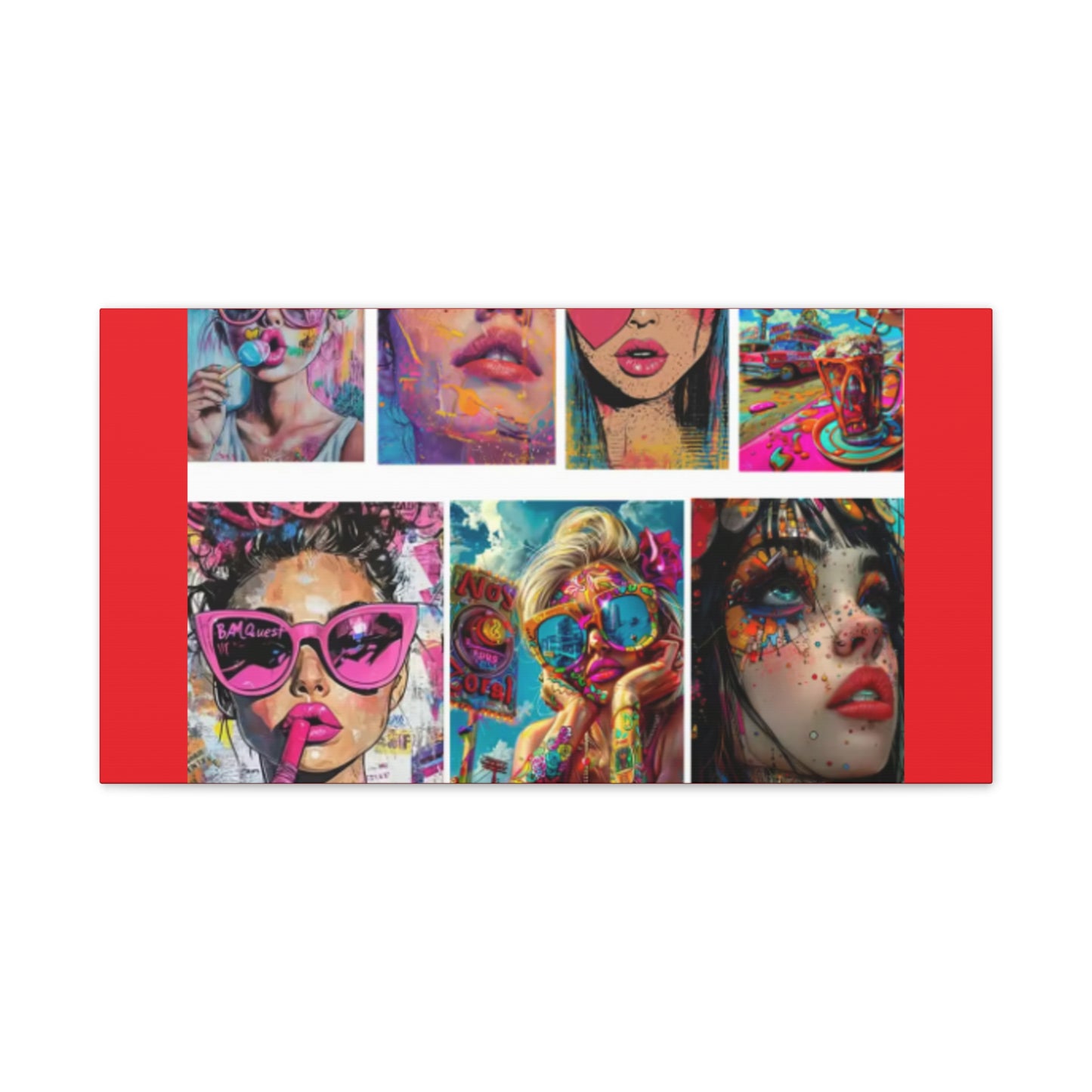 Pop Art Muse Canvas | Statement Wall Art
