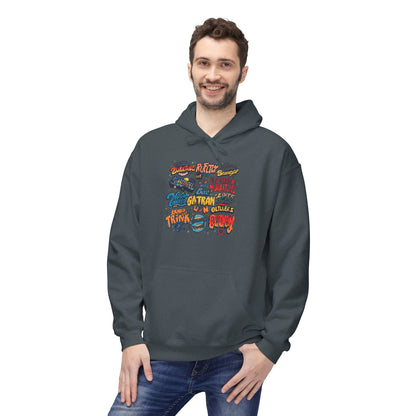 Retro Sticker Collage Graphic Hoodie|Eco-Friendly - Limited
