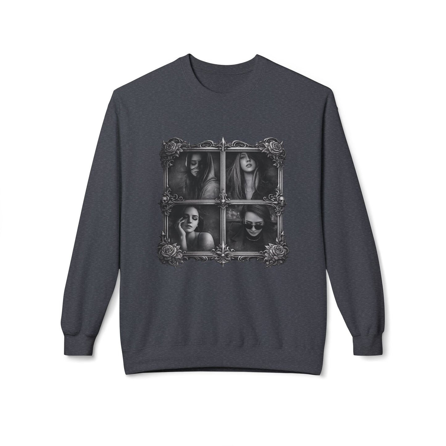 Framed Silence Portrait Sweatshirt | Eco-Limited