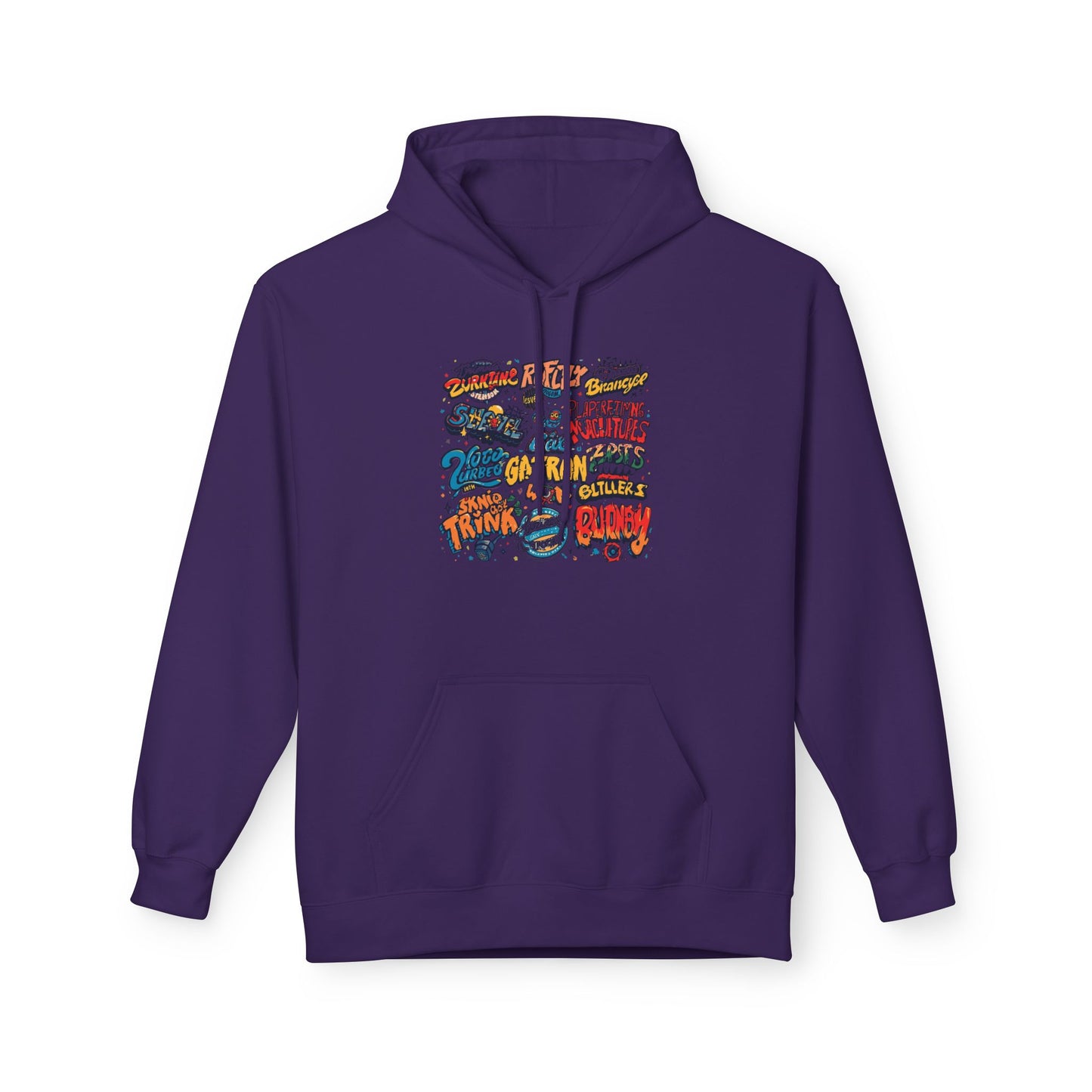 Retro Sticker Collage Graphic Hoodie|Eco-Friendly - Limited