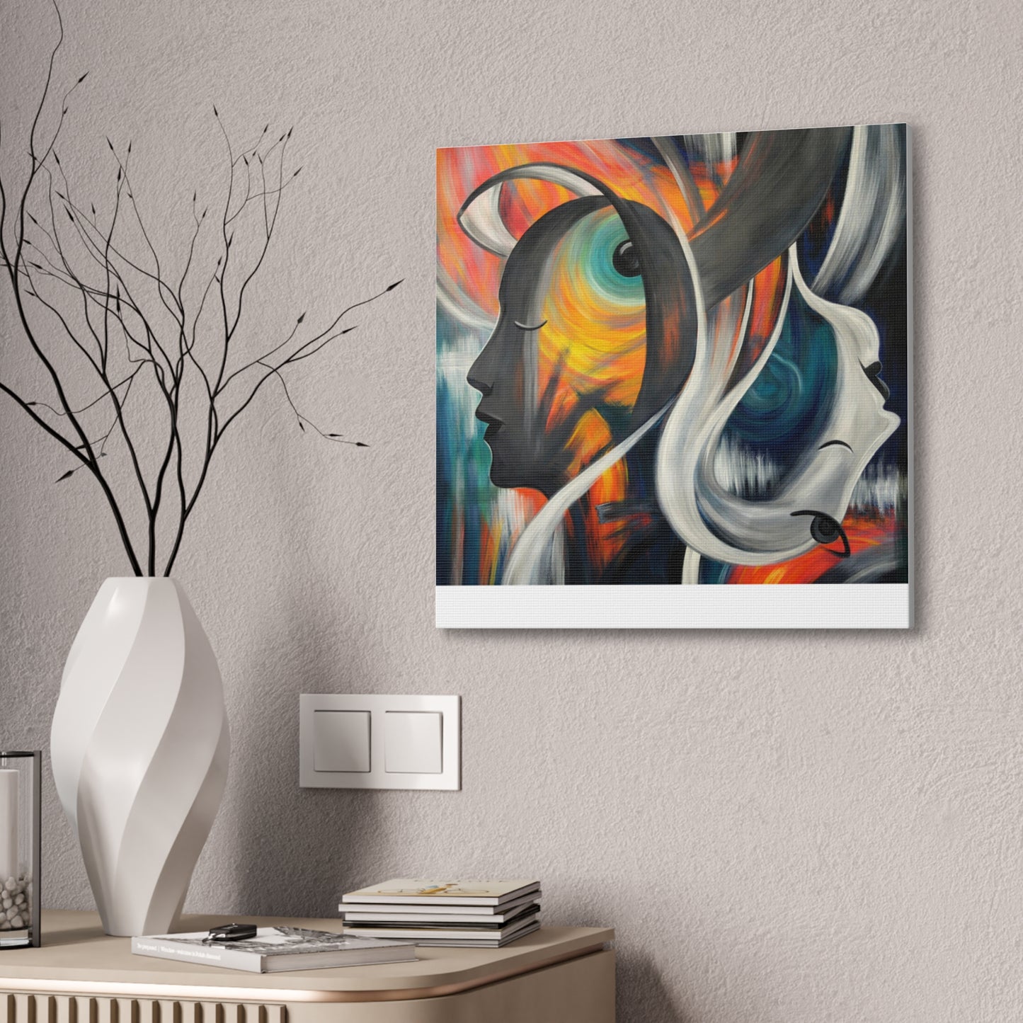 Abstract Expression Portrait Canvas | Eco-Limited