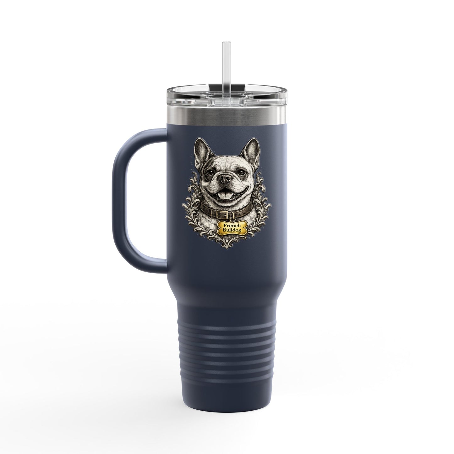 French Bulldog Emblem Stainless Steel Tumbler | Eco-Limited