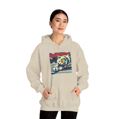 Color Pop Cat Art Hoodie | Eco-Limited