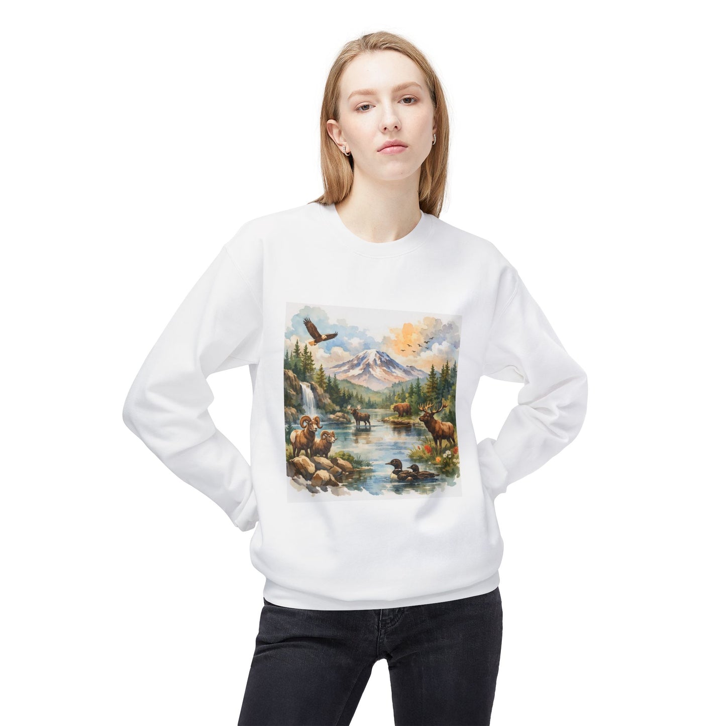 Wild American Landscape Graphic Sweater | Eco - Limited