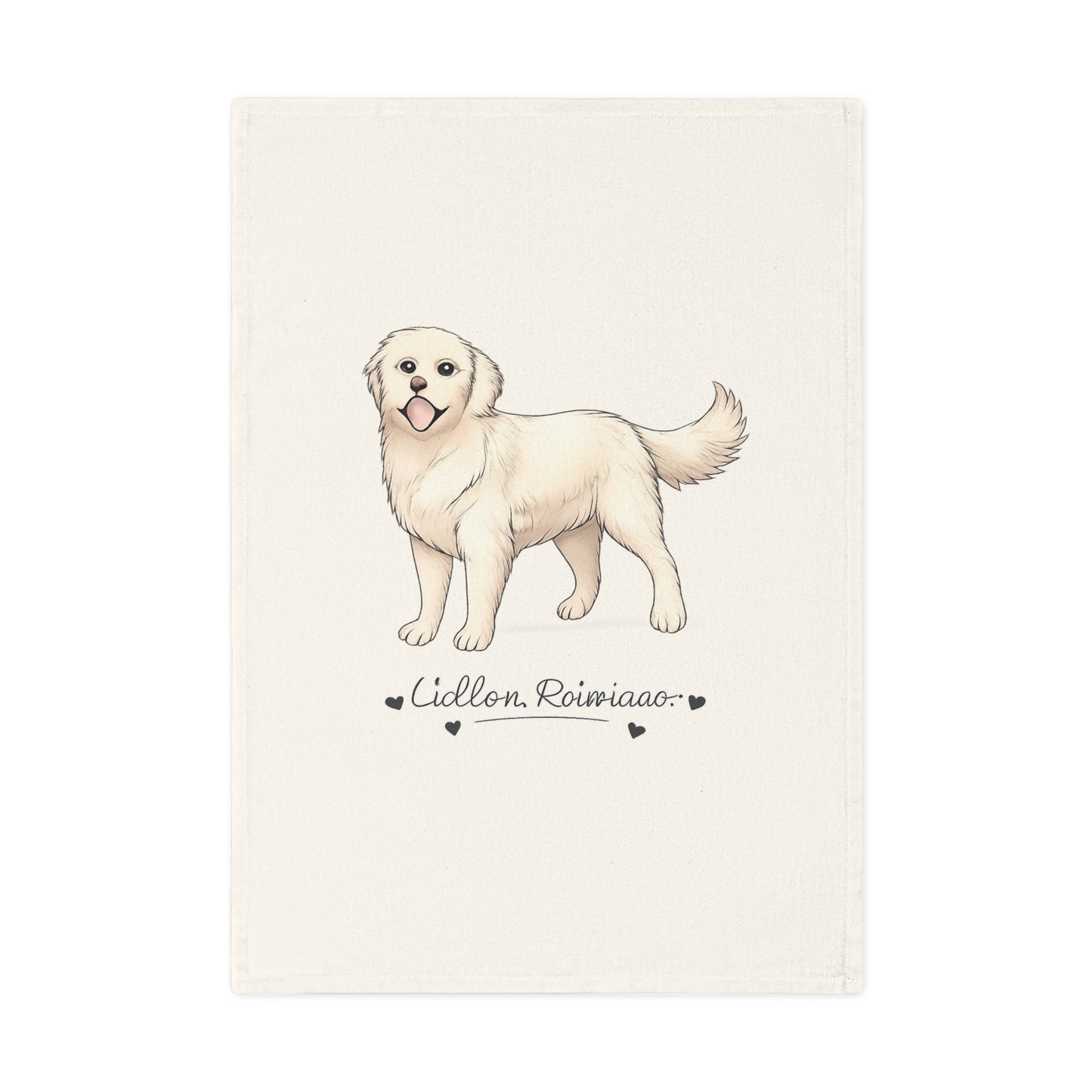 Golden Retriever Organic Cotton Tea Towel
