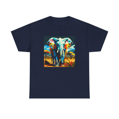 Colorful Elephant Art T-Shirt | Eco-Limited