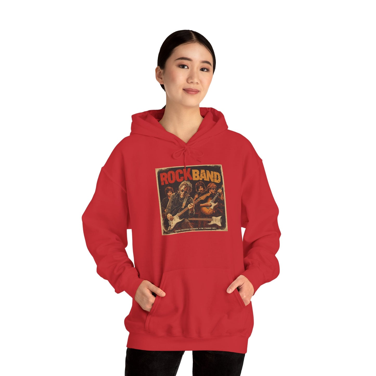 Rock Band Vintage Collage Hoodie | Eco-Limited