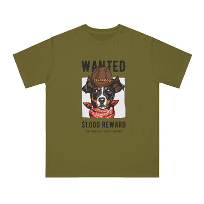 Organic Wanted Dog T-Shirt | Organic-Limited