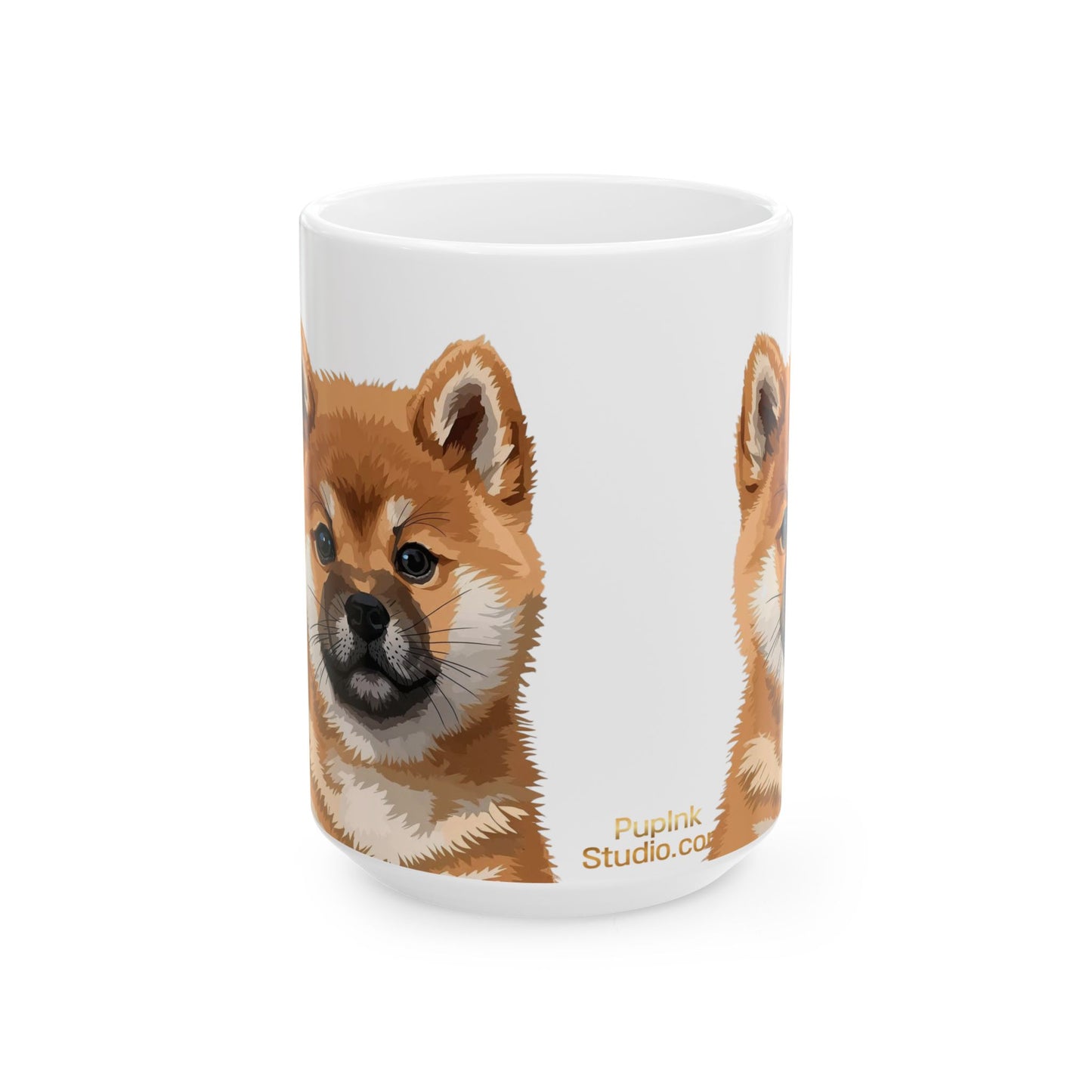 Shiba Inu Puppy Ceramic Mug (11oz, 15oz)