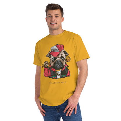 Organic Gangster Pug T-Shirt | Organic-Limited