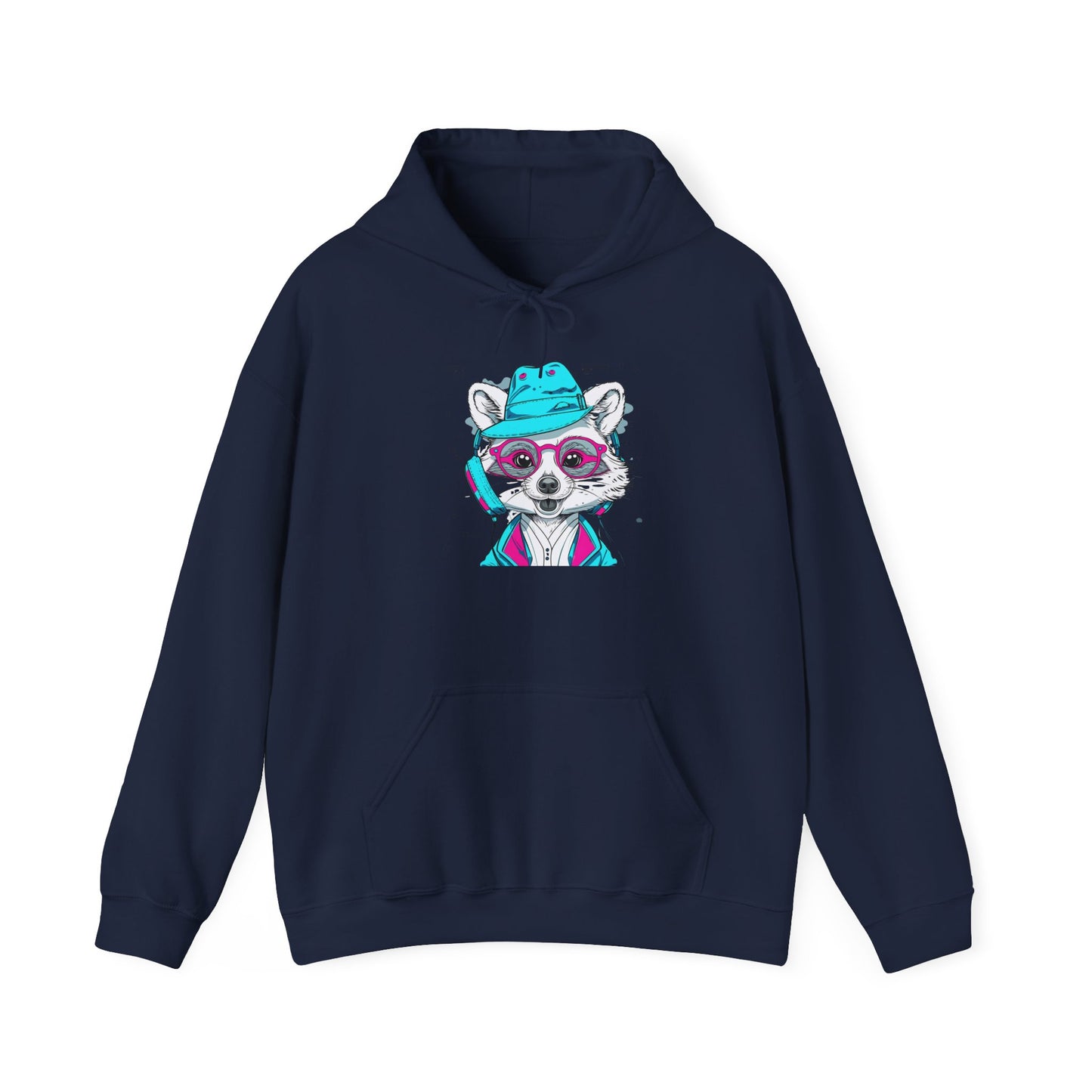 Neon Raccoon Street Art Hoodie | Eco-Limited