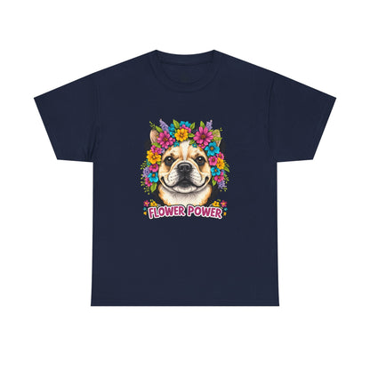 Flower Power Vintage Dog T Shirt | Eco - Limited