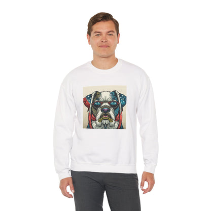 Patriot Dog Portrait Sweatshirt | Eco - Limited