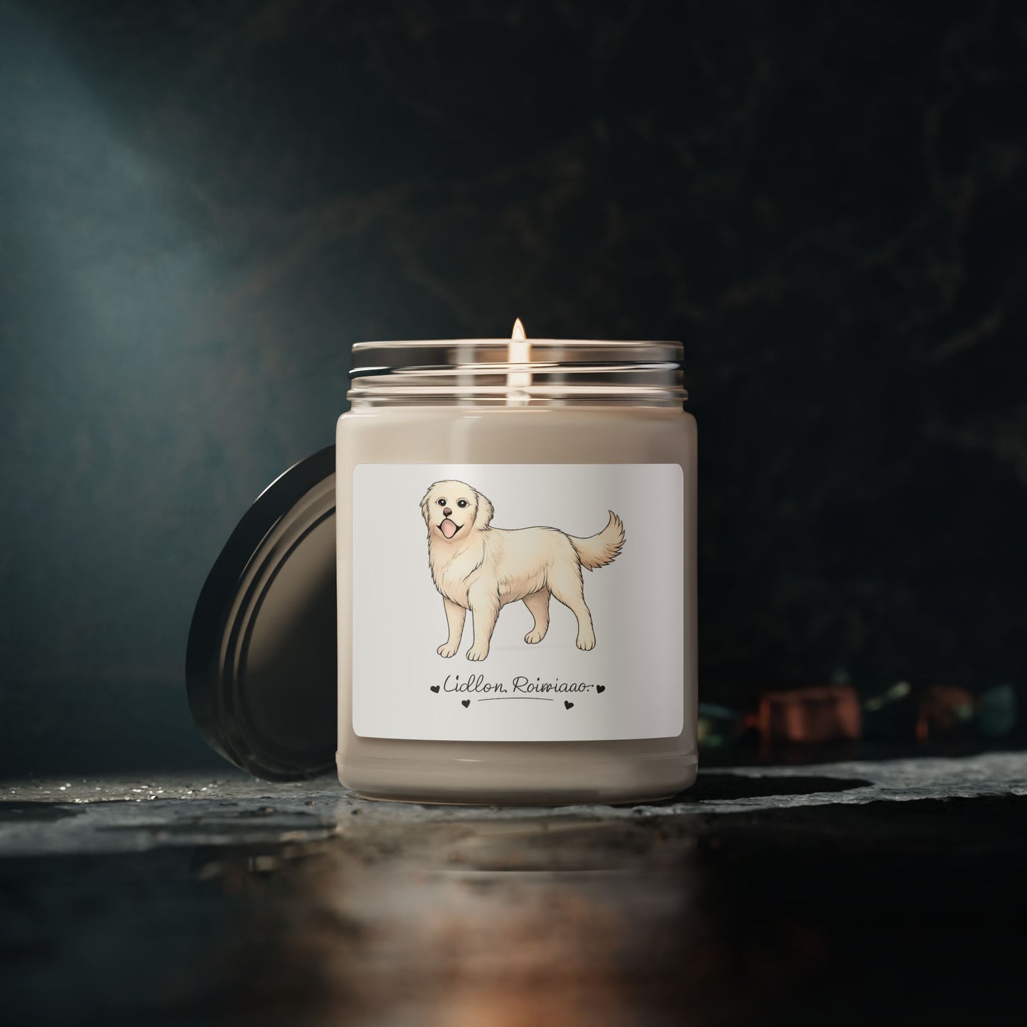 Golden Retriever Soy Organic Candle