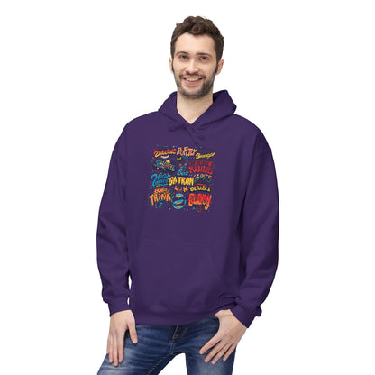 Retro Sticker Collage Graphic Hoodie|Eco-Friendly - Limited