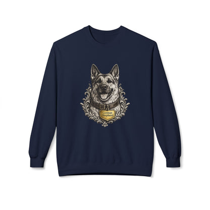 German Shepherd Ink Illustration Sweatshirt | Eco-Limited