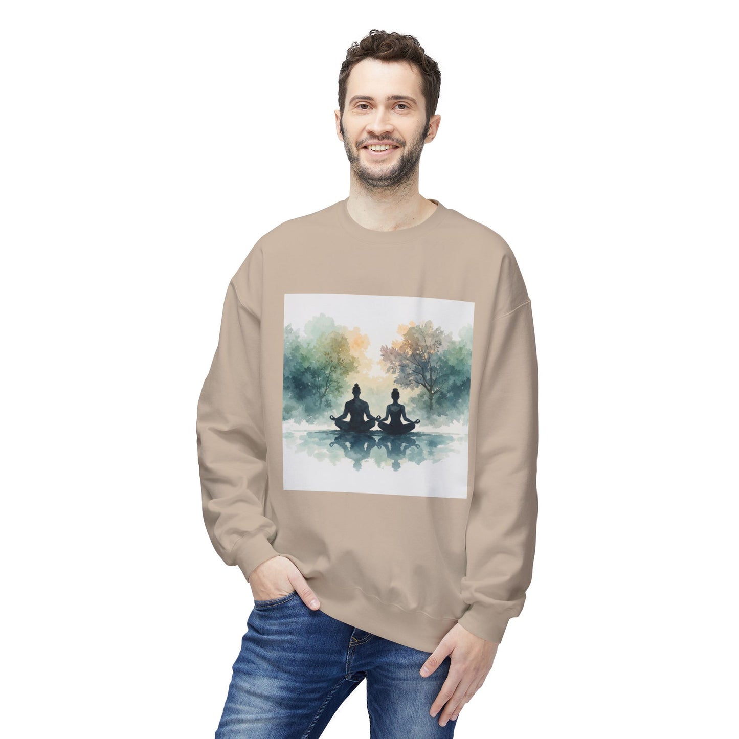 Calm Reflection Meditation Sweatshirt | Eco-Limited