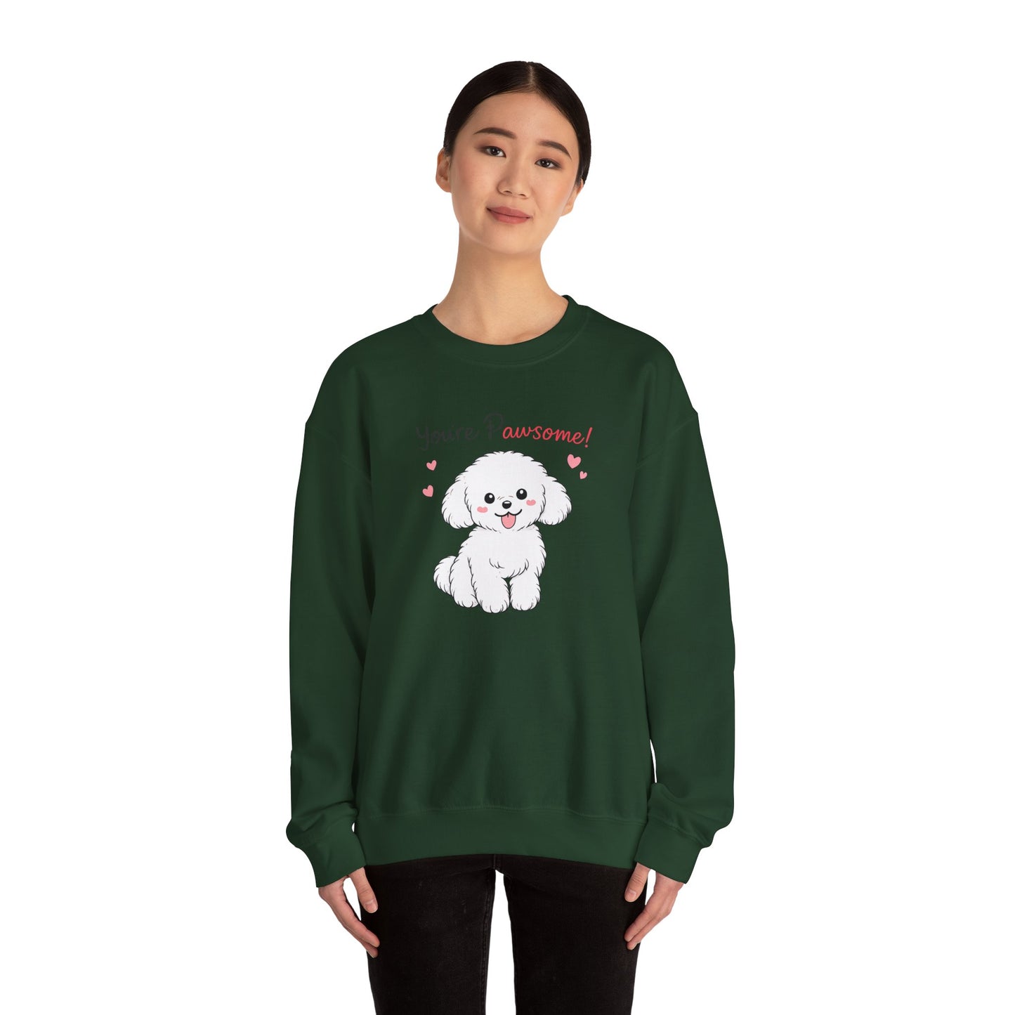 You're Awesome Puppy Graphic Sweater | Eco-Limited