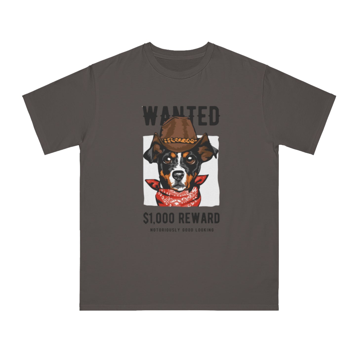 Organic Wanted Dog T-Shirt | Organic-Limited