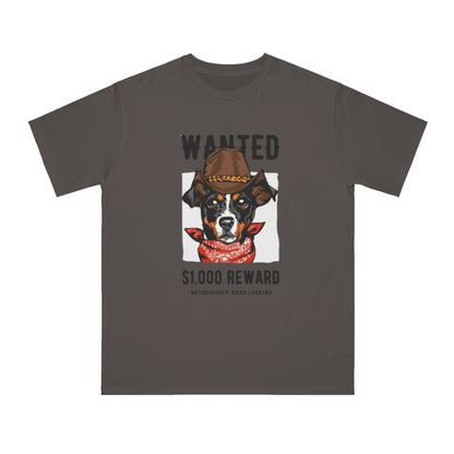 Organic Wanted Dog T-Shirt | Organic-Limited